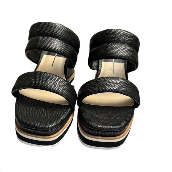 NWOB DOLCE VITA OSIRIS BLACK LIZARD EMBOSSED STELLA Size 9 - Picture 5 of 8